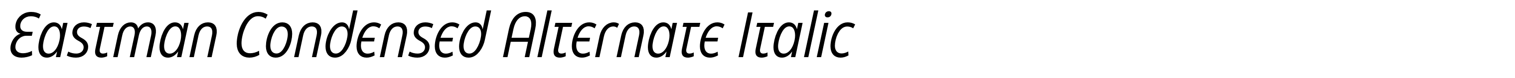 Eastman Condensed Alternate Italic